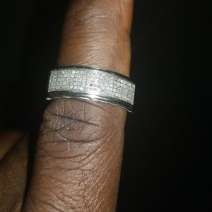 10k white gold wedding band